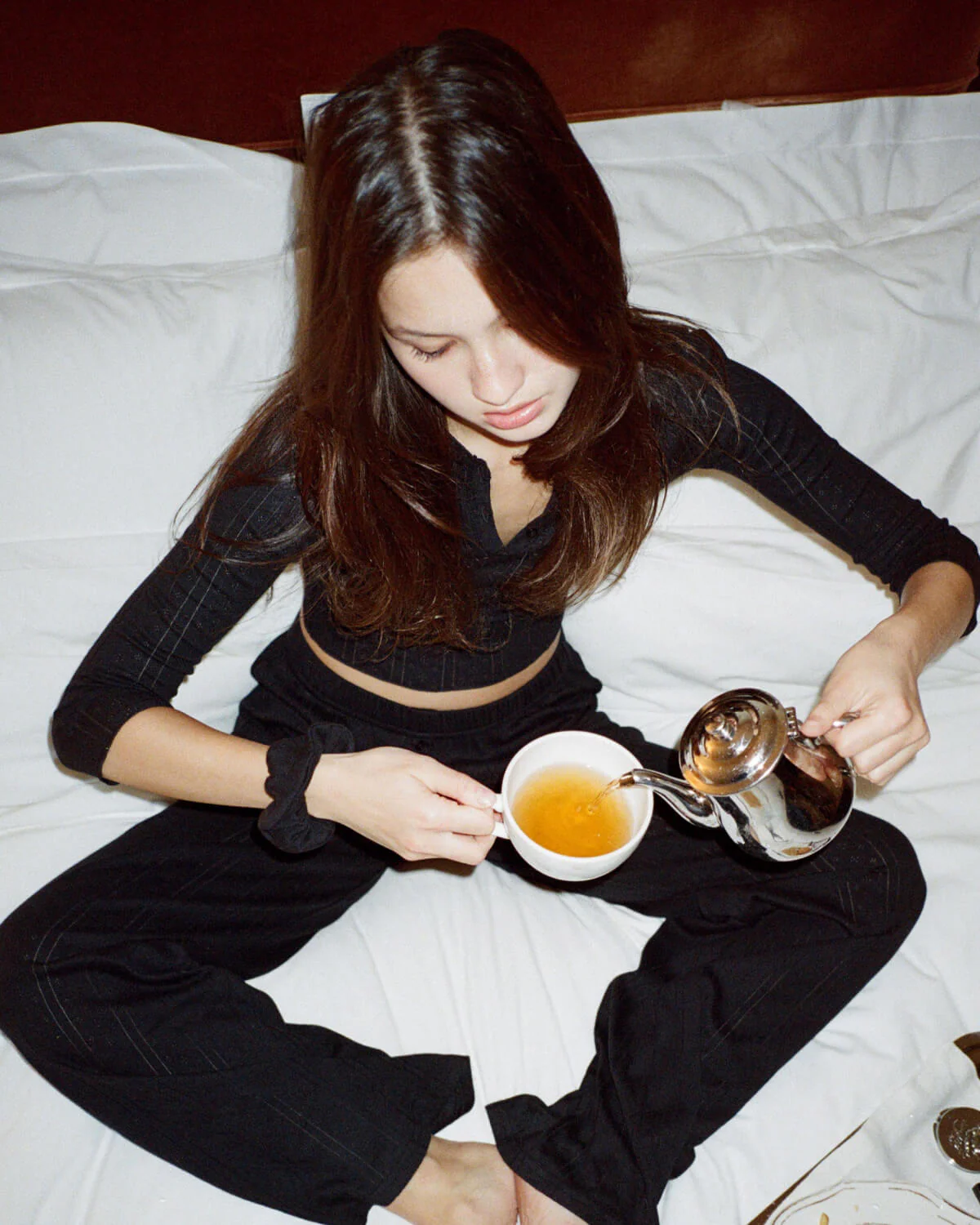 The Baby Henley: Black Pointelle - Image 8