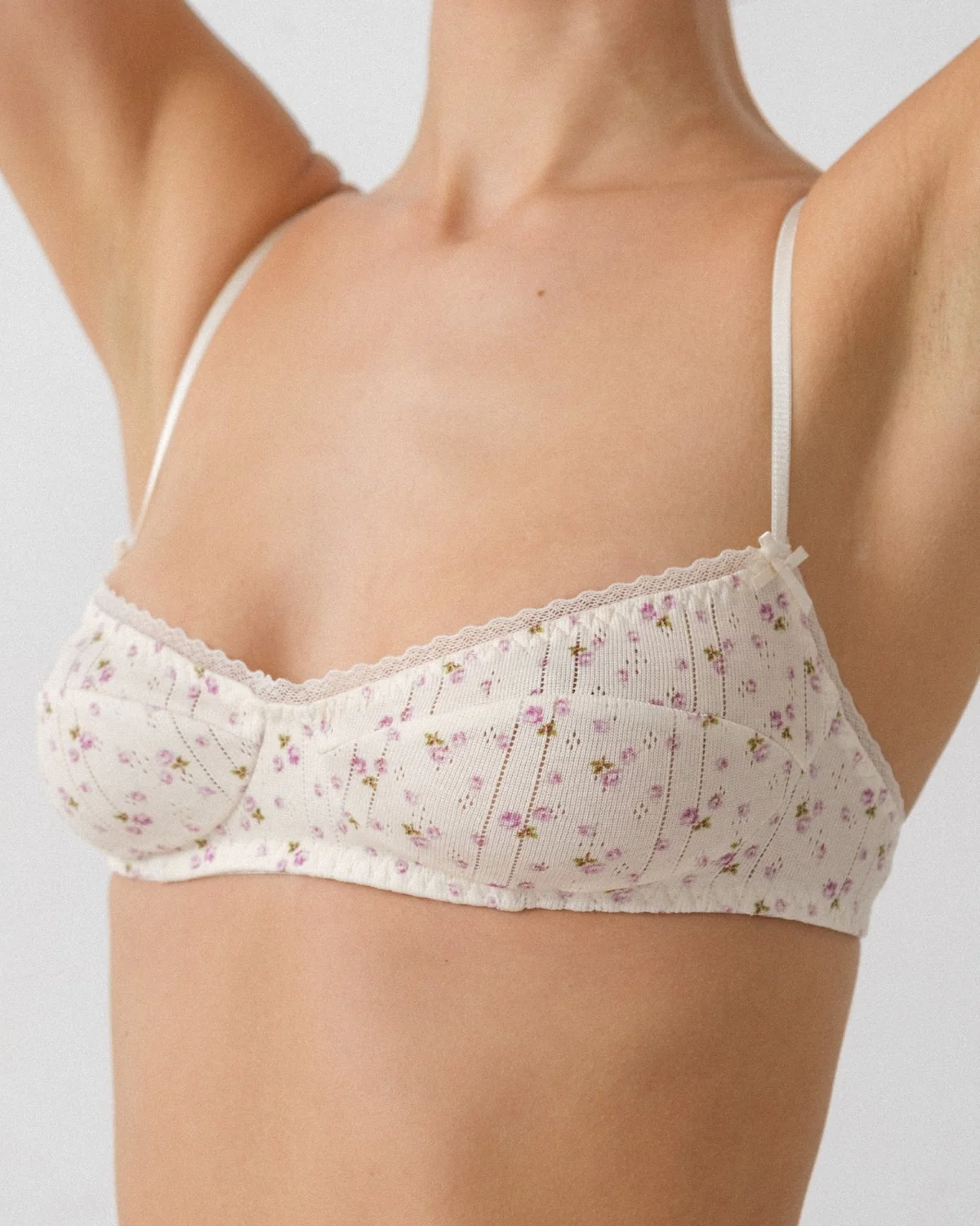 The Balconette: English Rose Pointelle - Image 7