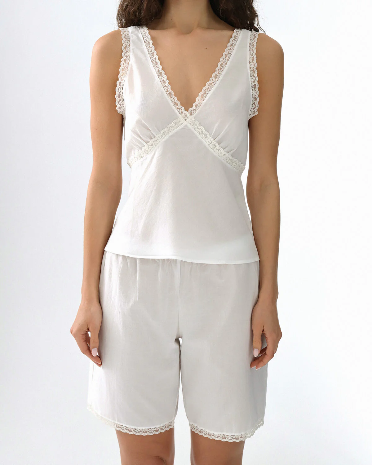 The Bermuda Short: White Cotton Voile - Image 5