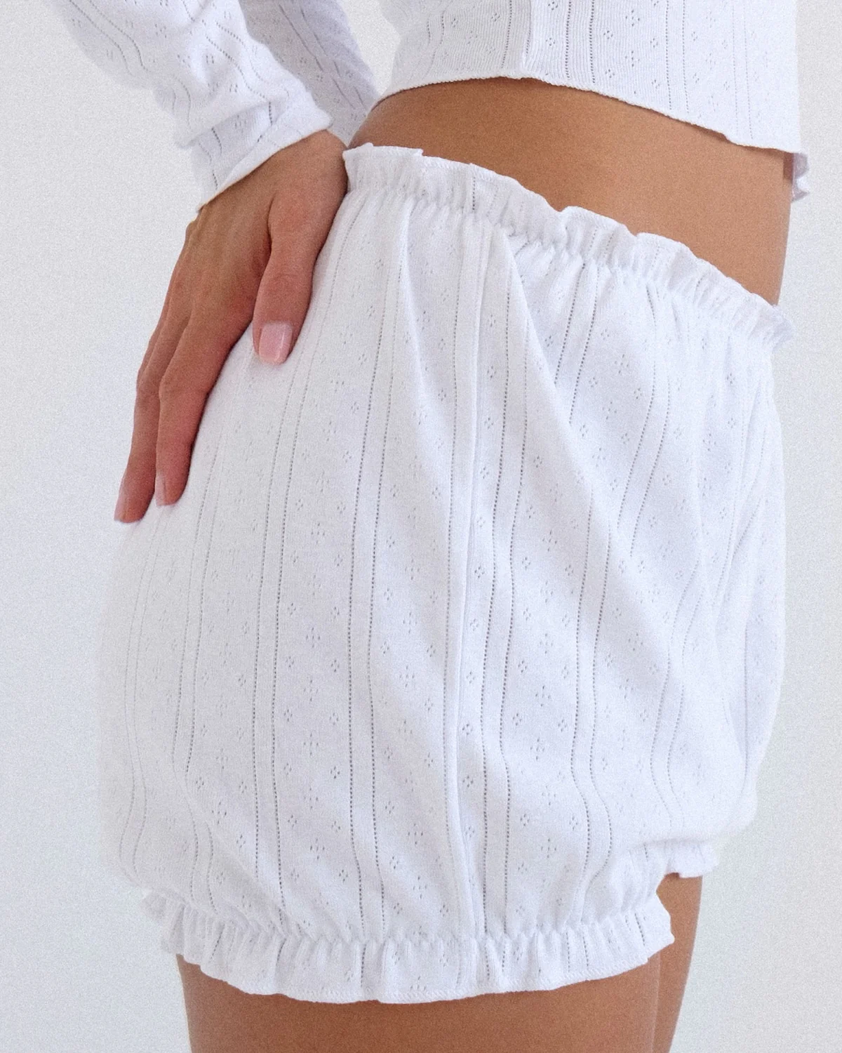 The Bloomer: White Pointelle - Image 6