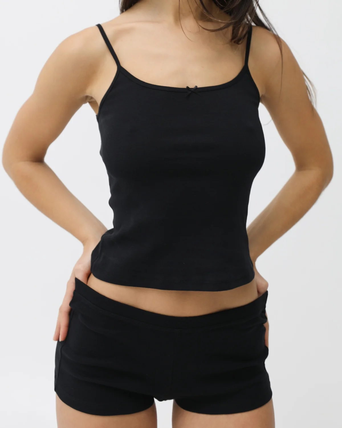 The Boyshort: Black Cotton Jersey - Image 4
