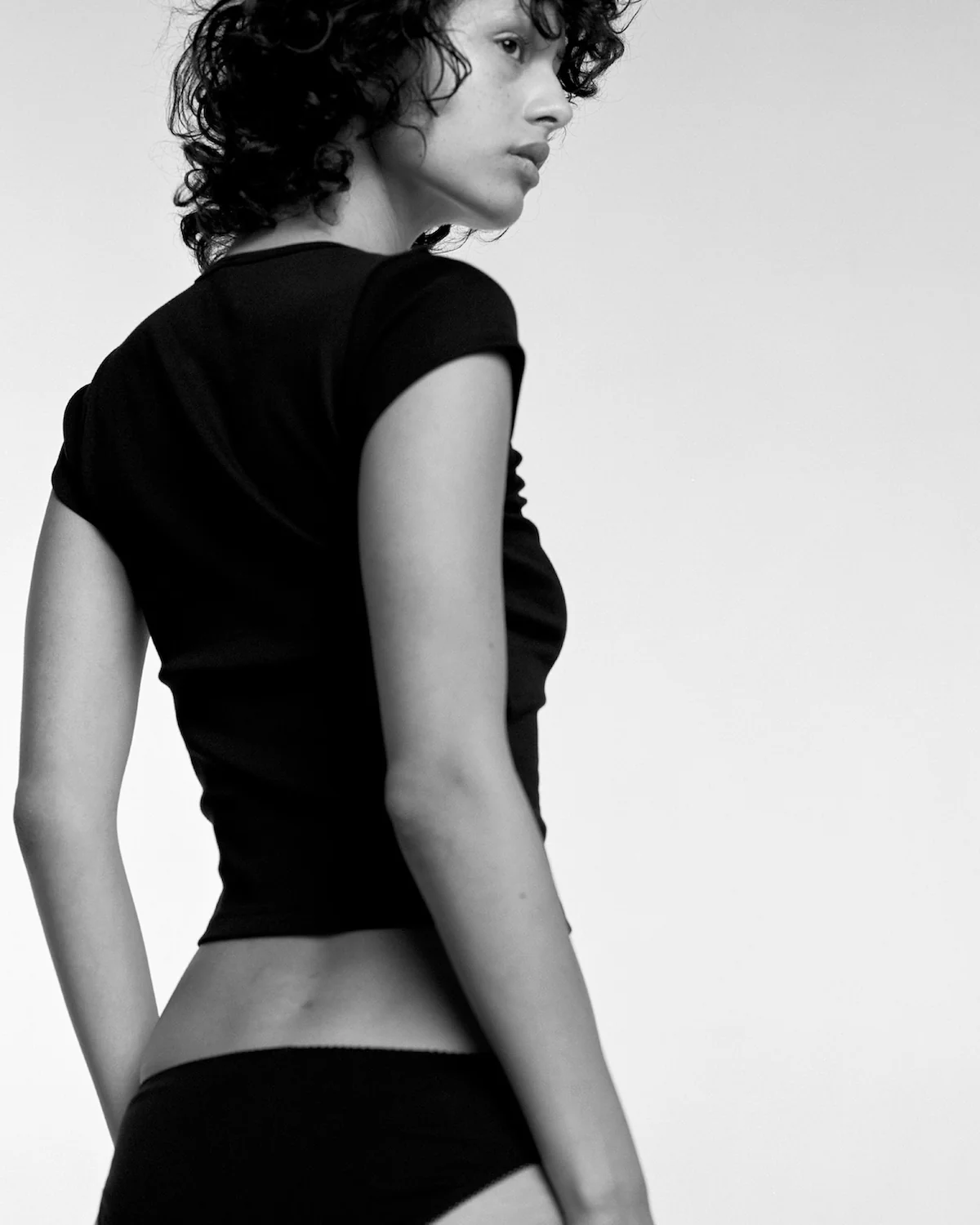 The Brief: Black Cotton Jersey - Image 2