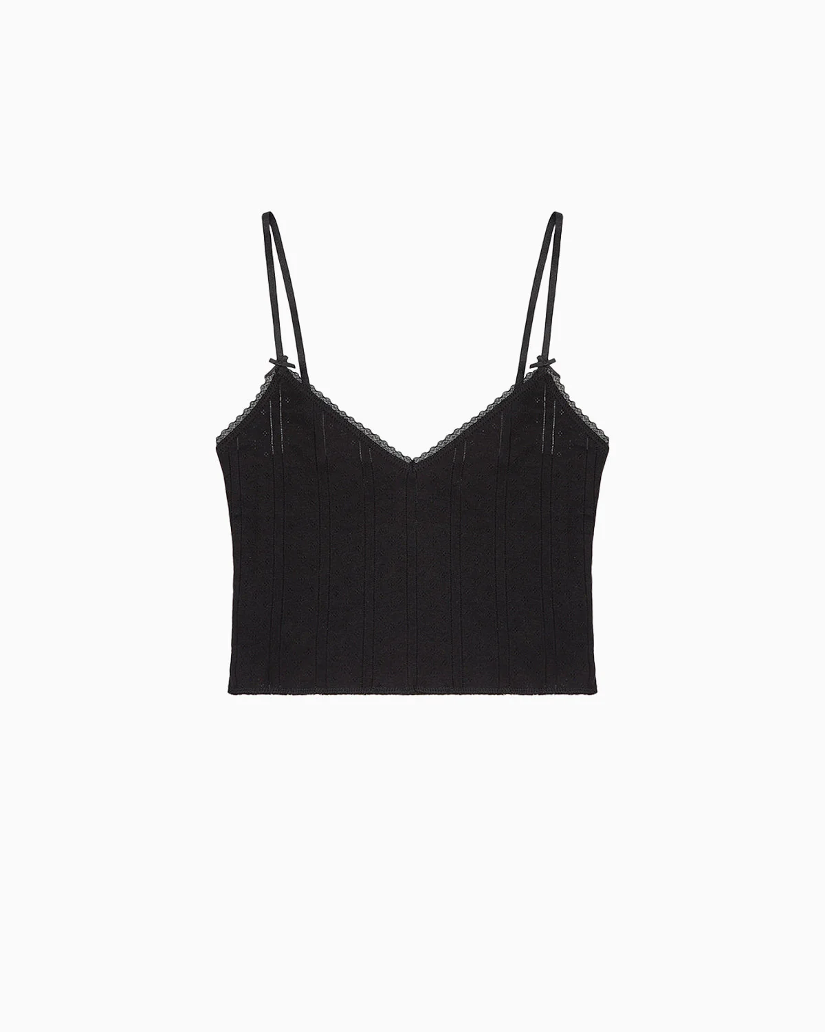 The Cami: Black Pointelle