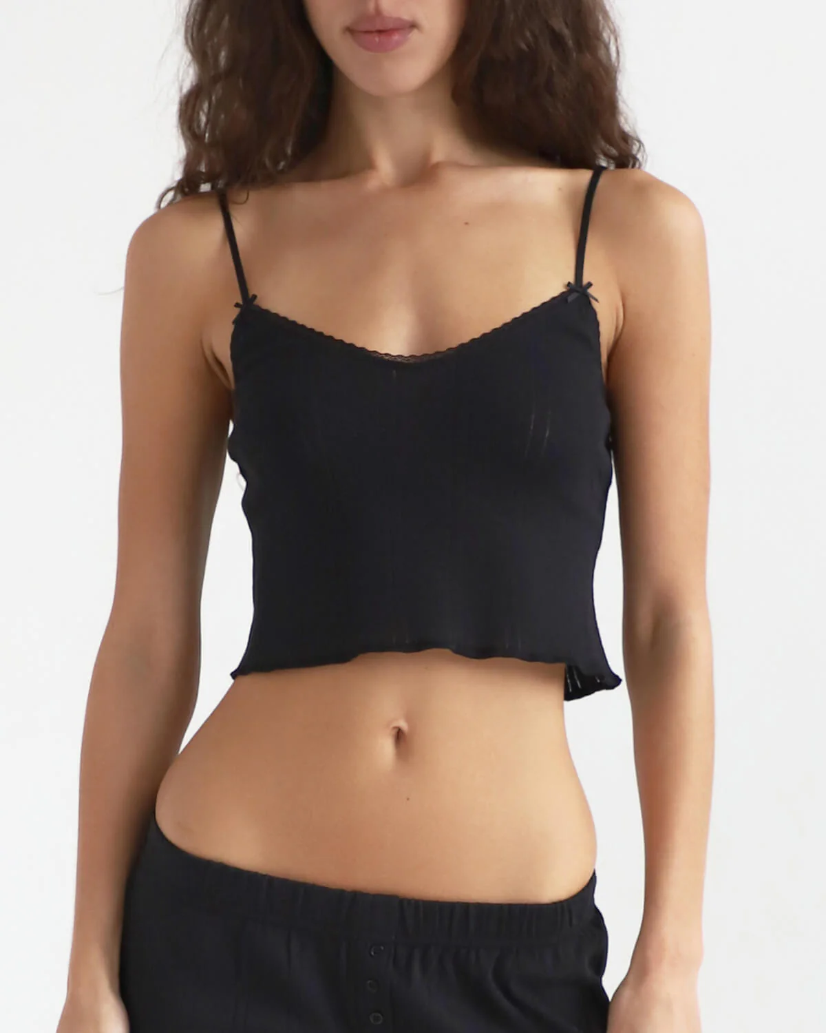 The Cami: Black Pointelle - Image 3