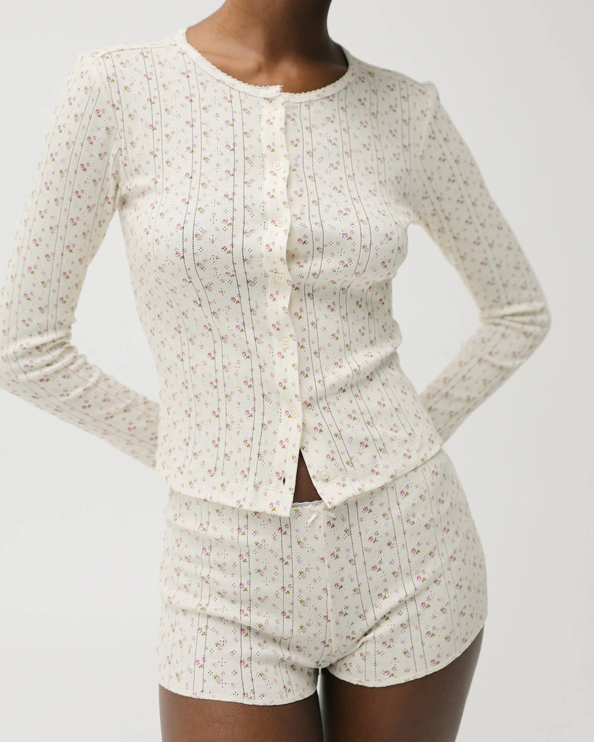 The Cardigan: English Rose Pointelle - Image 4