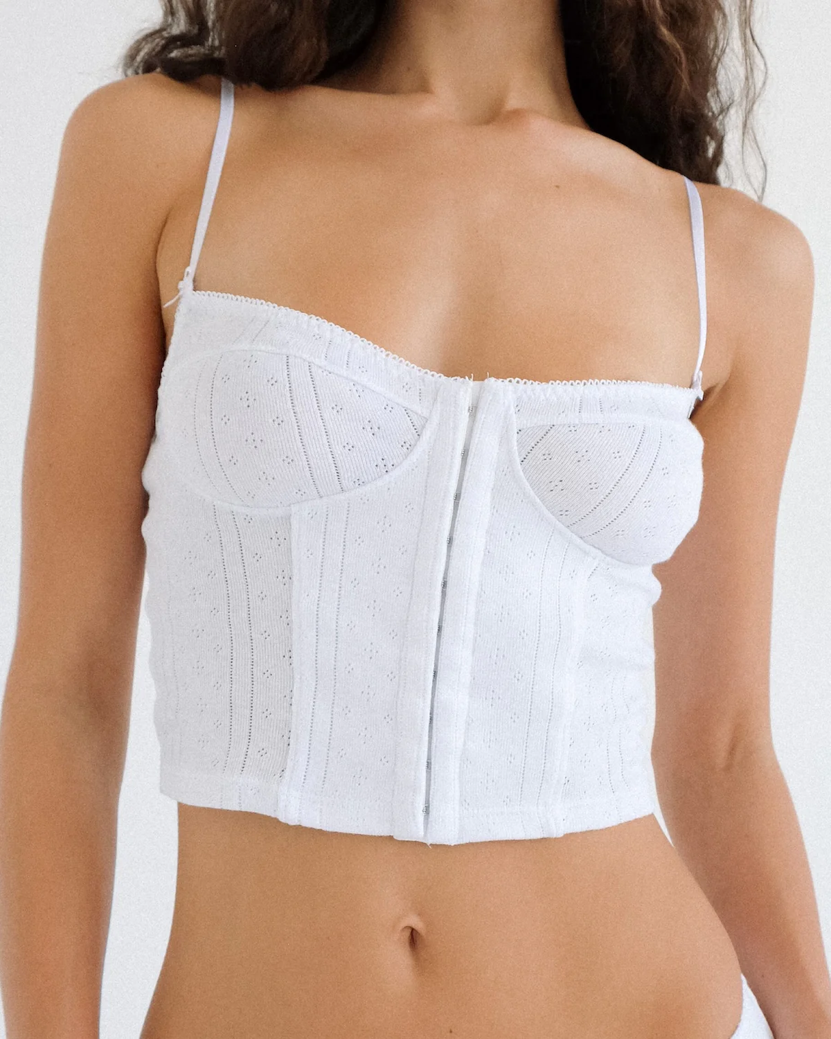 The Corselette: White Pointelle - Image 2