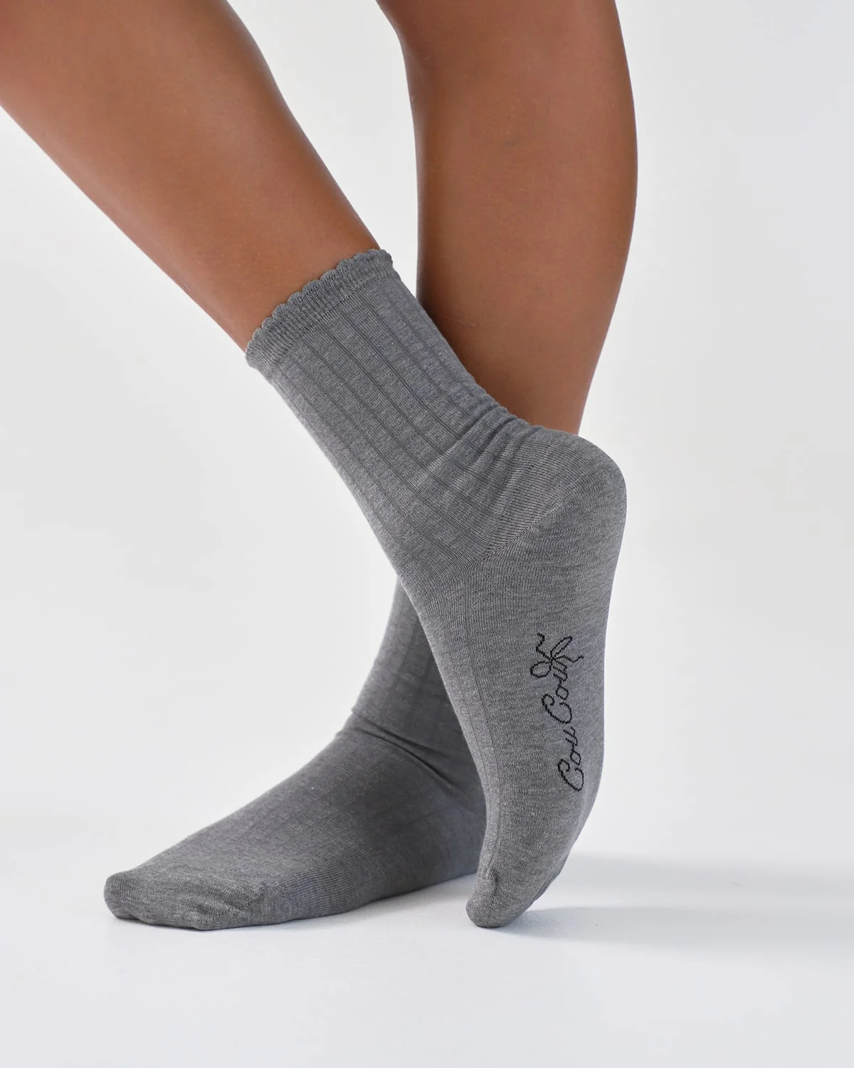 The Everyday Sock: Grey Organic Cotton - Image 3