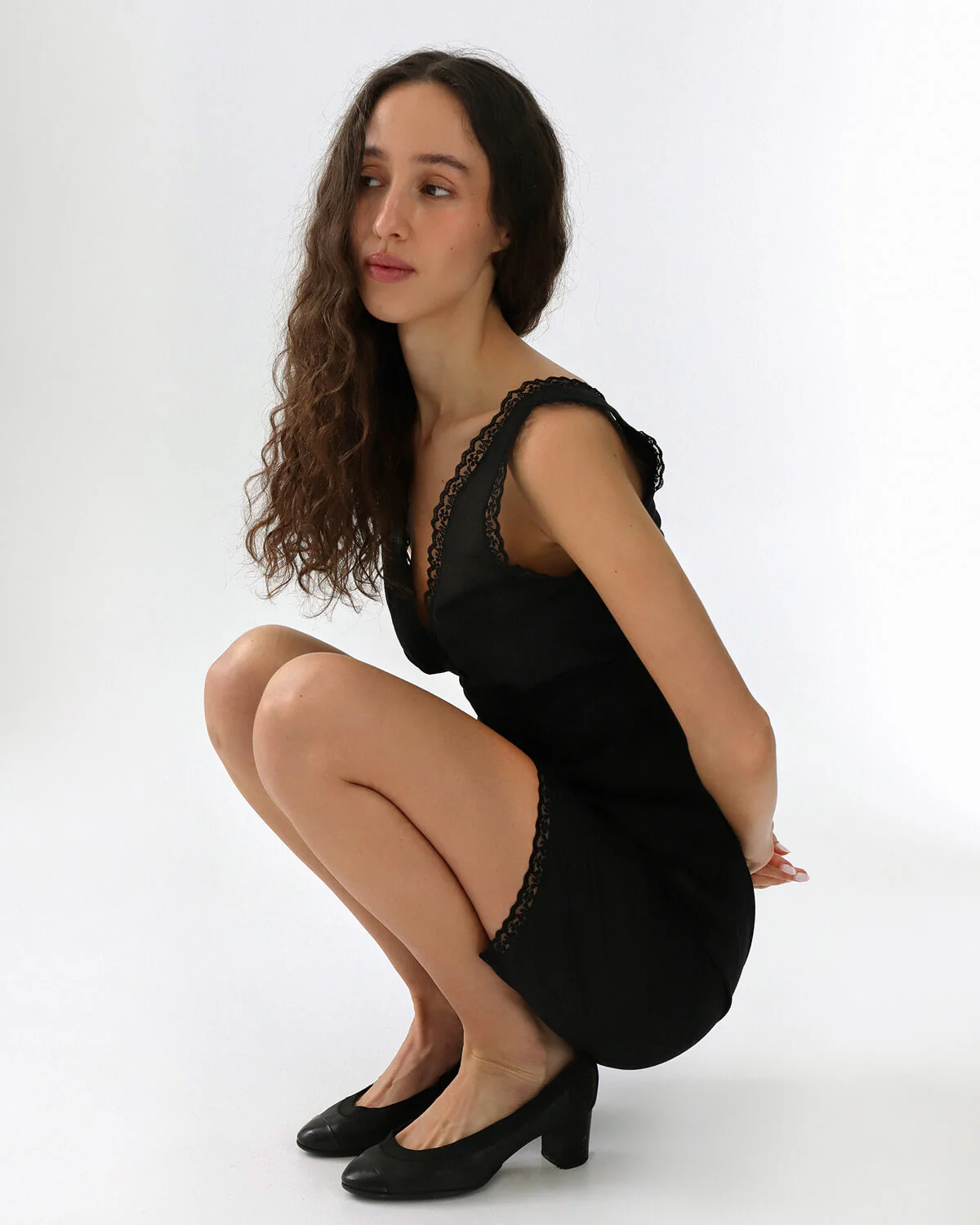The Iris Tank: Black Cotton Voile - Image 8