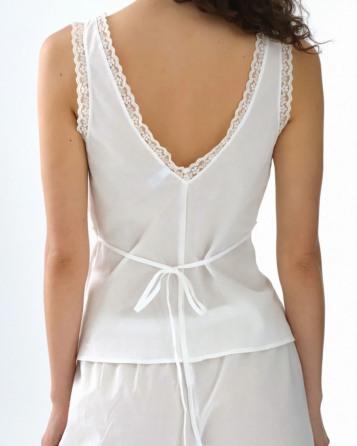 The Iris Tank: White Cotton Voile - Image 5