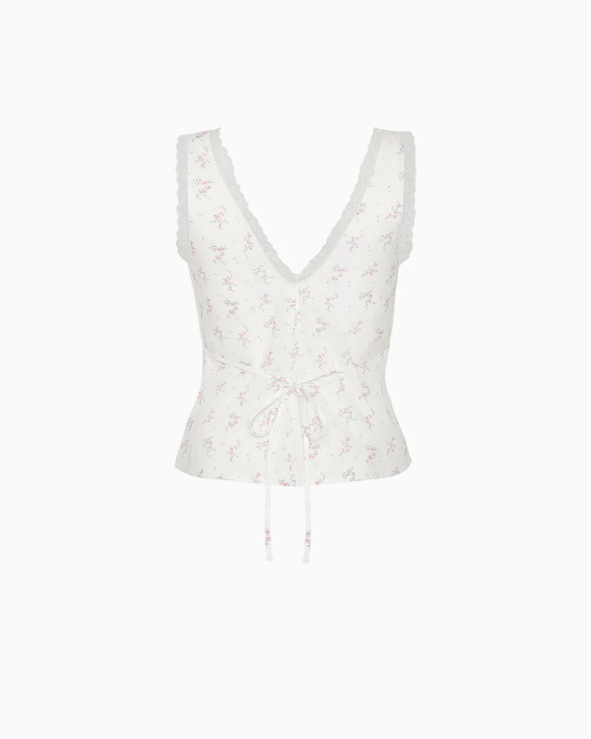 The Iris Tank: French Blossom Cotton Voile - Image 5