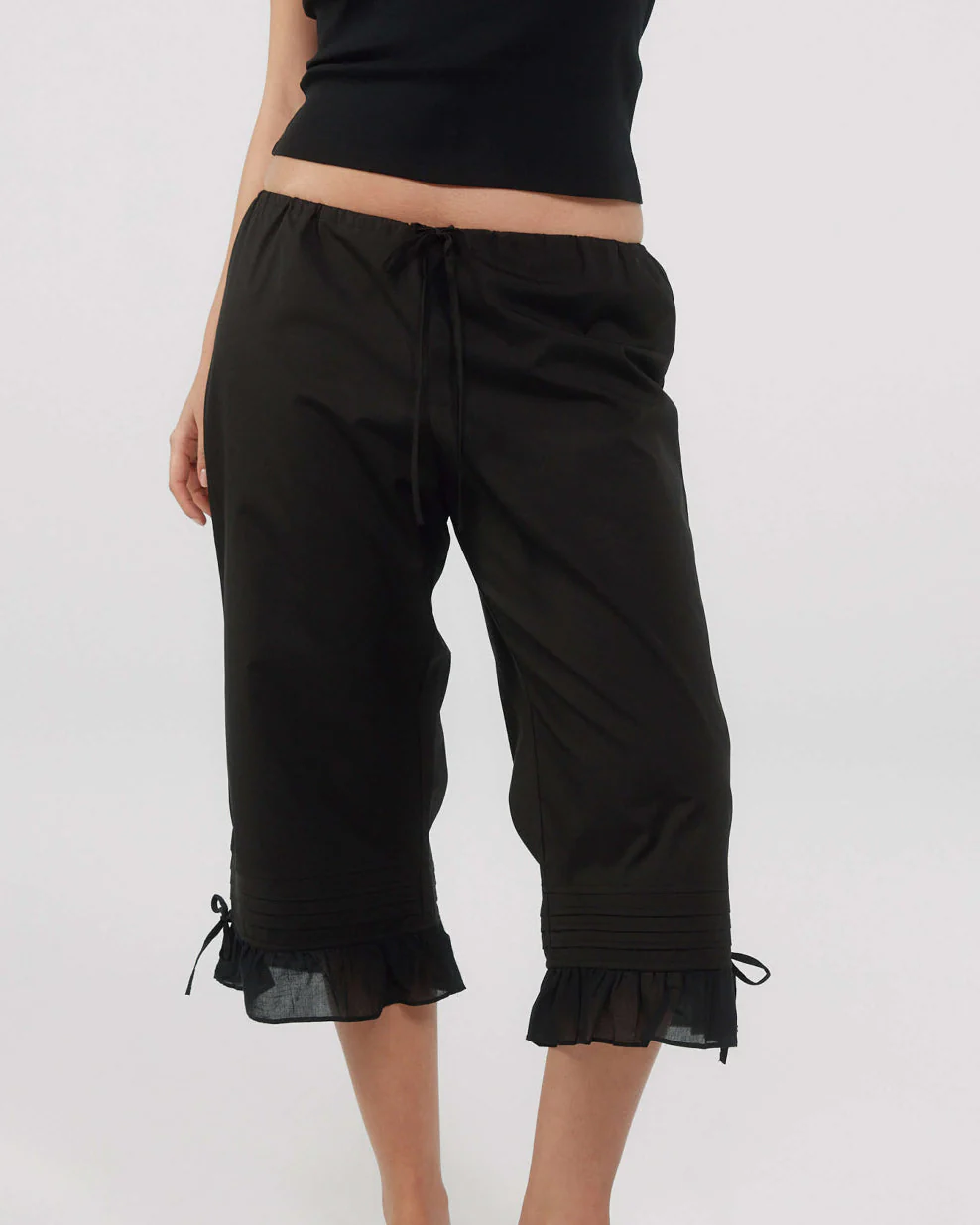 The Pantaloon: Black Cotton Voile - Image 3