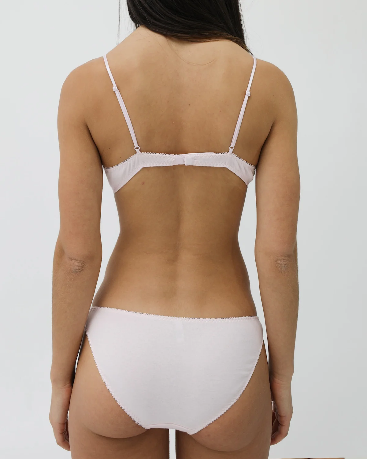 The Petite Bra: Baby Pink Cotton Jersey - Image 6