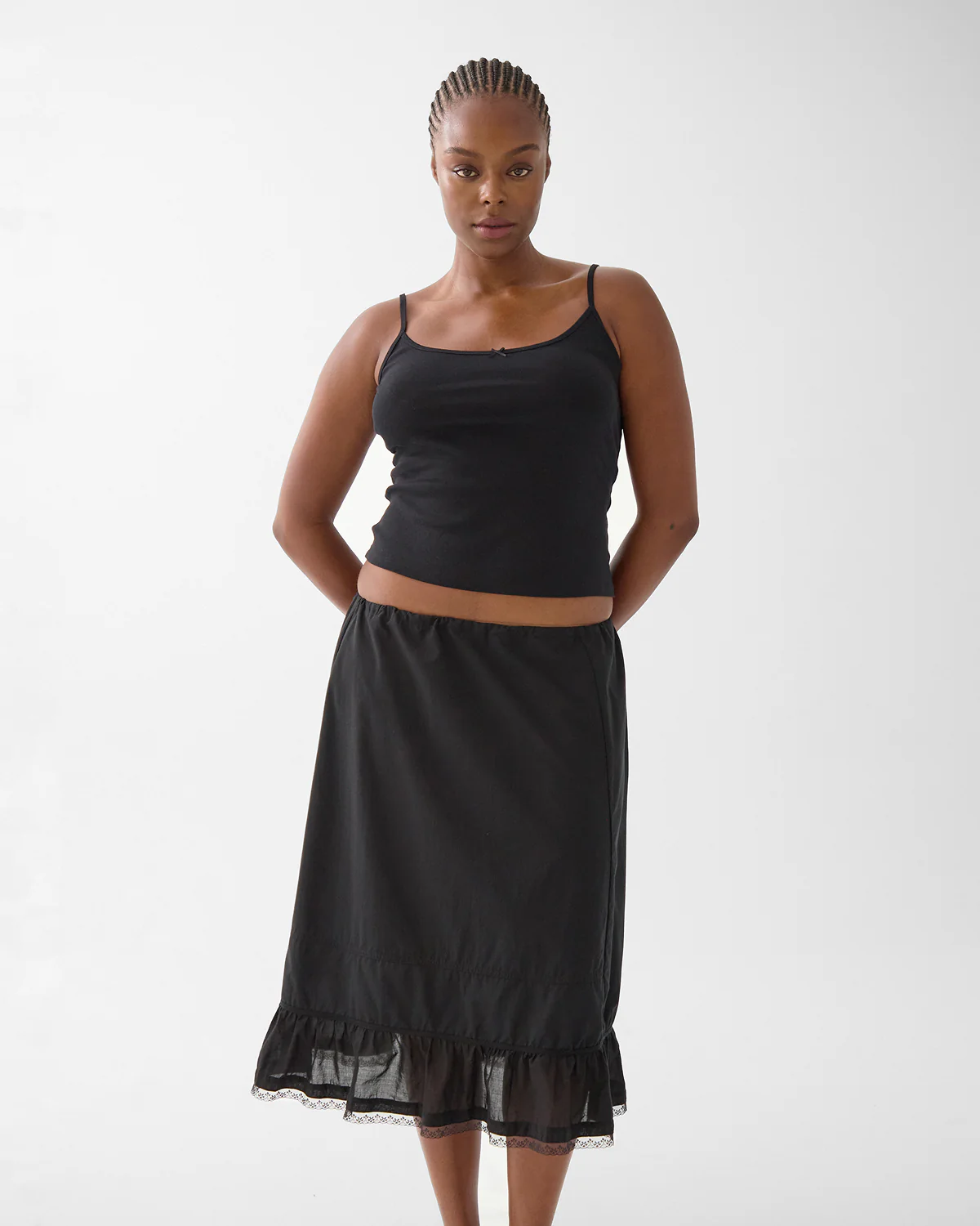 The Petticoat: Black Cotton Voile - Image 3