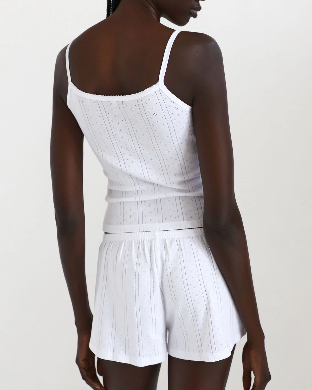 The Picot Tank: White Pointelle - Image 5