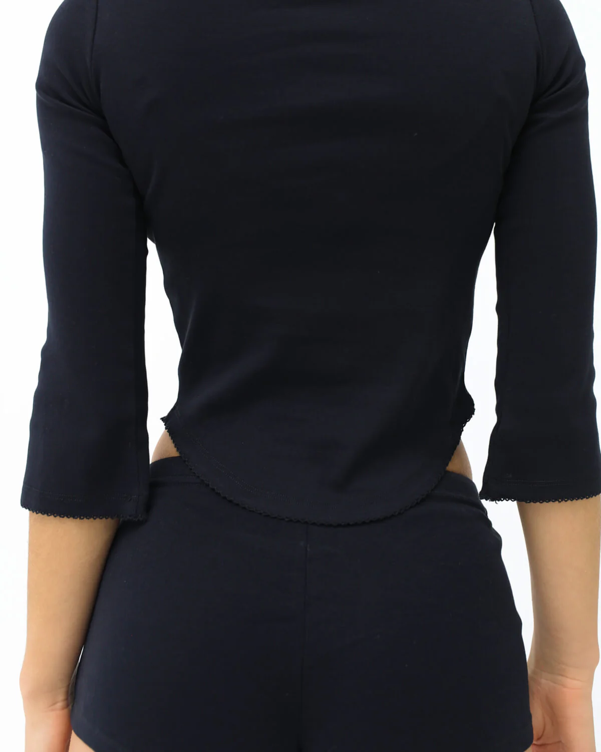 The Rina Long Sleeve: 2-Pack Black & White Cotton Jersey - Image 7