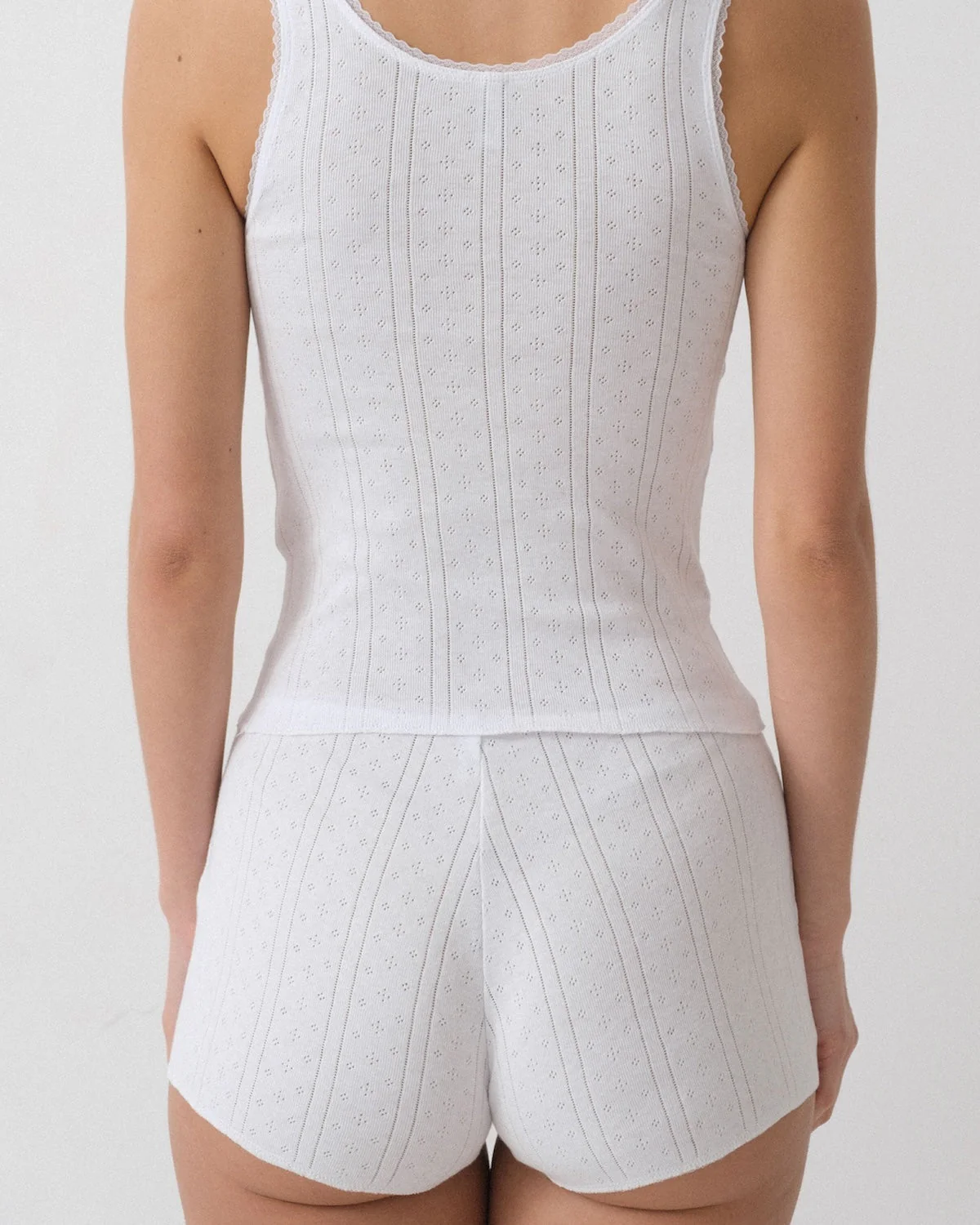The Scoop Tank: White Pointelle - Image 8