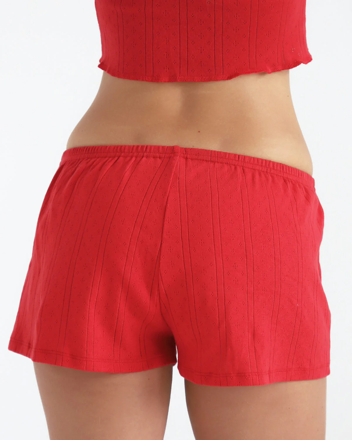 The Short: Cherry Red Pointelle - Image 5