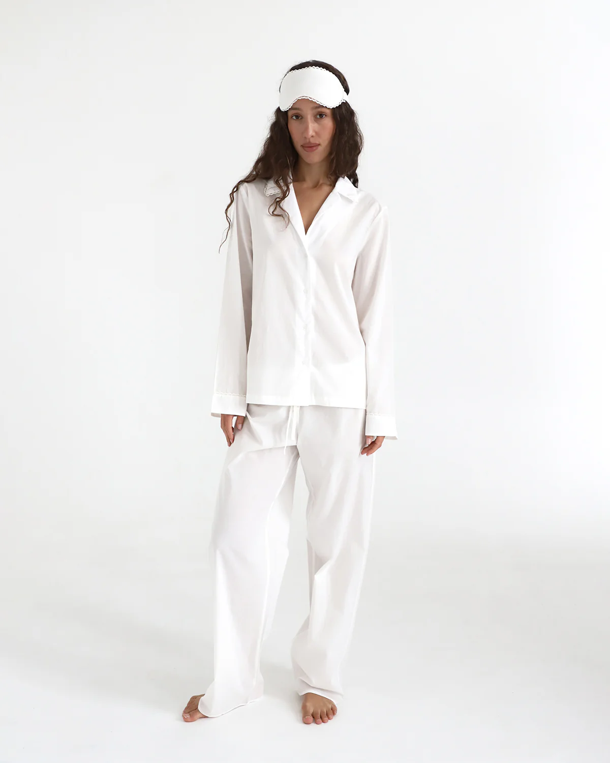 The Sleep Mask: White Cotton Voile - Image 3