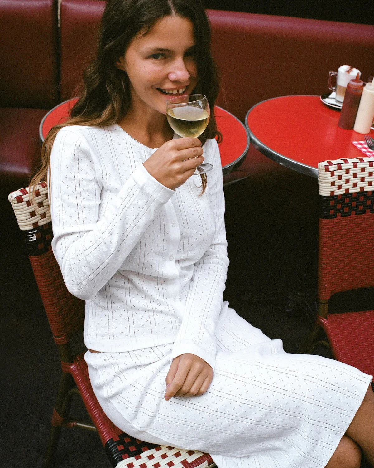 The Slip Skirt: White Pointelle - Image 4