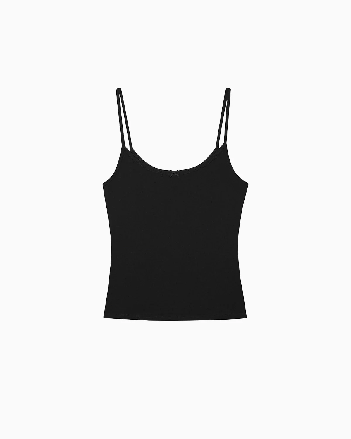 The Tank: Black Cotton Jersey