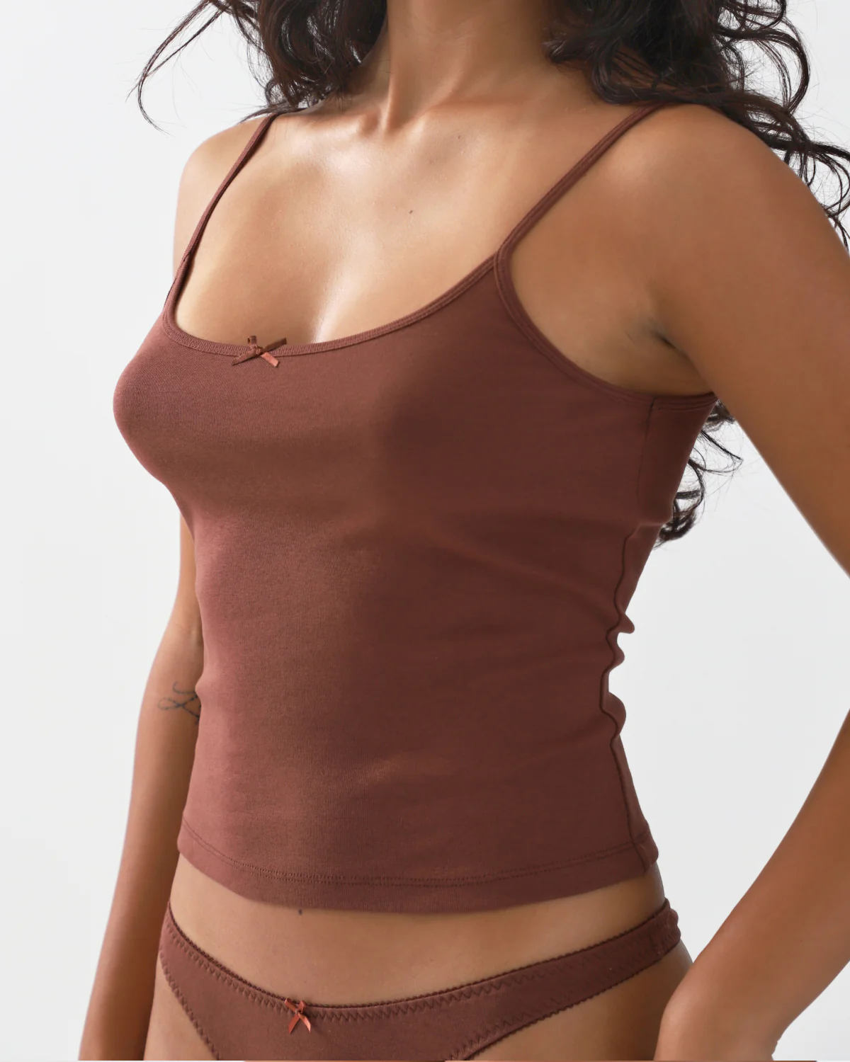The Tank: Brown Cotton Jersey - Image 4