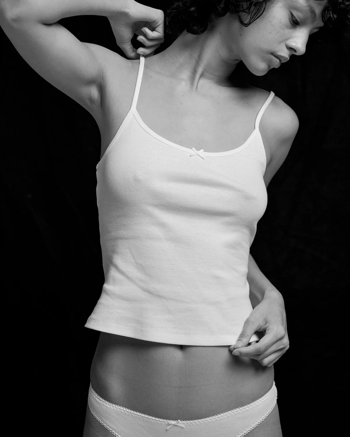 The Tank: White Cotton Jersey - Image 5
