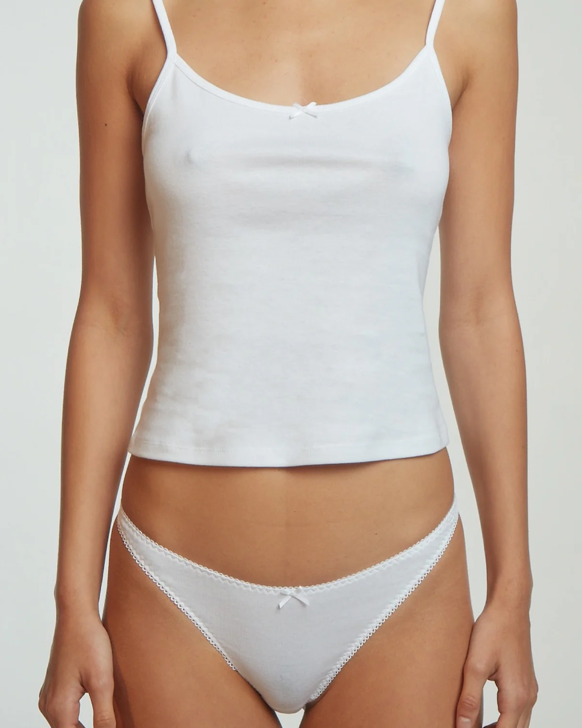 The Tank: White Cotton Jersey - Image 6
