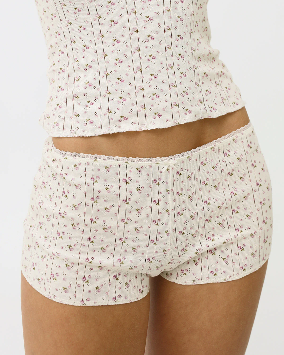 The Teeny Tiny Short: English Rose Pointelle - Image 4